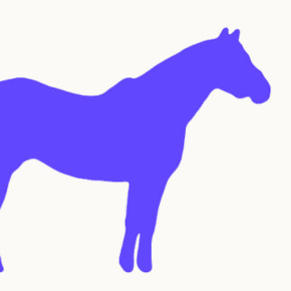 Tarjeta De Visita Negocio de Entrenador de Caballos Azul Simple y Mo