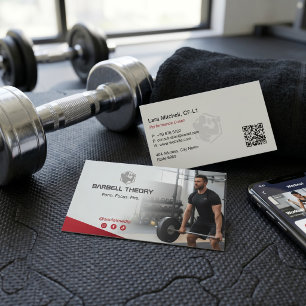 Tarjeta De Visita Negocio de Entrenador de CrossFit   Fitness Minima