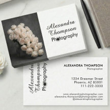 Negocio de Fotografía con Guión en Blanco y Negro