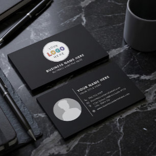 Tarjeta De Visita Negocio de fotos y logotipos personalizados