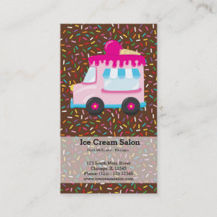 Tarjeta De Visita Negocio de helados