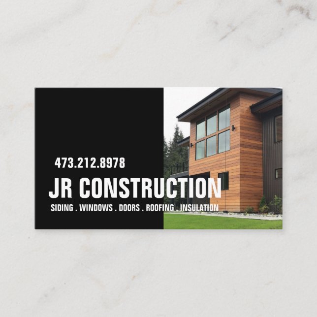 TARJETA DE VISITA NEGOCIO DE INSULACIÓN DE TECHO DE PUERTAS LATERALE (Anverso)