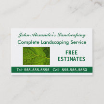 Negocio de jardinería, jardín y servicios