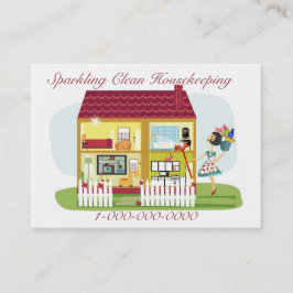 Tarjeta De Visita Negocio de la economía doméstica