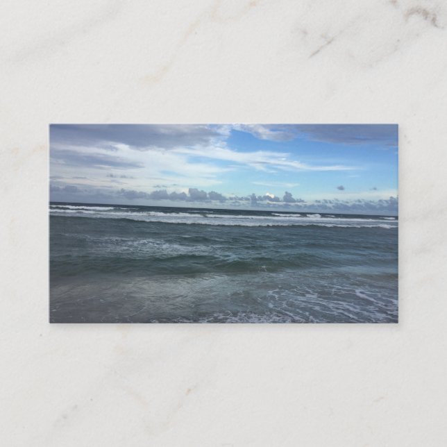 Tarjeta De Visita Negocio de la playa (Anverso)