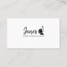 Tarjeta De Visita Negocio de limpiadores de casa de limpieza de casa