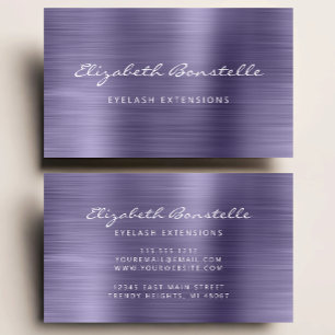 Tarjeta De Visita Negocio de Maquillador Artístico con Guión de Meta