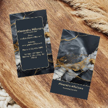 Negocio de mármol negro oro de lujo