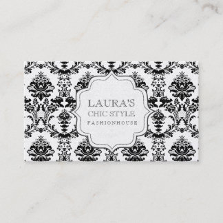 Tarjeta De Visita Negocio de moda elegante elegante moderno del