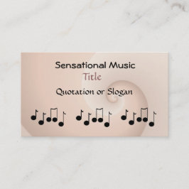 Tarjeta De Visita Negocio de Música Sensacional