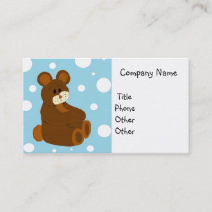 Tarjeta De Visita Negocio de Ositos de Peluche