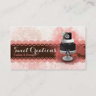 Tarjeta De Visita Negocio de Pastelería Dulces Creaciones