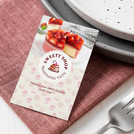 Tarjeta De Visita Negocio de pasteles | Negocios de sabor tradiciona