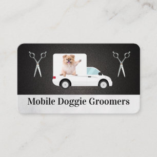 Tarjeta De Visita Negocio de Perritos Móvil   Servicios para Animale