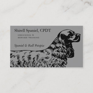 Tarjeta De Visita Negocio de perro Cocker Spaniel