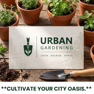 Tarjeta De Visita Negocio de plantas de jardinería jardinero vegetac