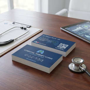 Tarjeta De Visita Negocio de Rehabilitación Pulmonar   Código de bar