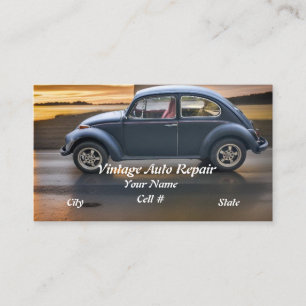 Tarjeta De Visita Negocio de reparación automática de vintage