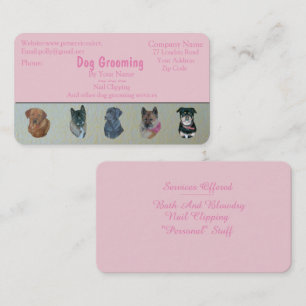 Tarjeta De Visita negocio de servicios de veterinarios para perros G