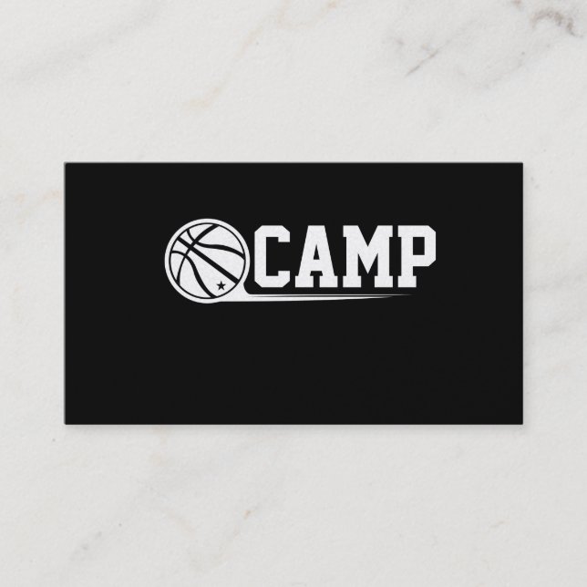 Tarjeta De Visita Negocio del campo del baloncesto, 3,5" x 2,0", 100 (Anverso)