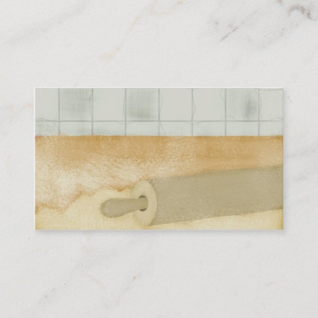 Tarjeta De Visita negocio del chef de repostería del panadero de la (Anverso)