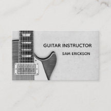 negocio del instructor de la guitarra