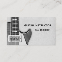 Tarjeta De Visita negocio del instructor de la guitarra