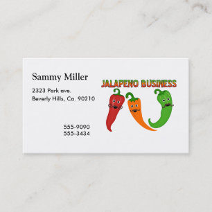Tarjeta De Visita Negocio del Jalapeno