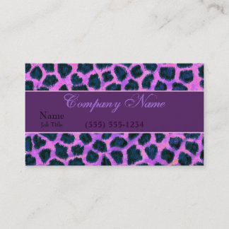 Tarjeta De Visita Negocio del leopardo