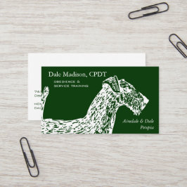 Tarjeta De Visita Negocio del perro de Airedale
