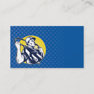 Tarjeta De Visita negocio eléctrico del trabajador del instalador de