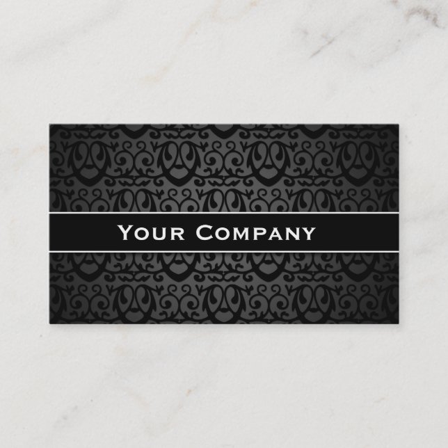 Tarjeta De Visita Negocio elegante Card (Anverso)