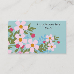 Tarjeta De Visita Negocio elegante de la floristería del florista