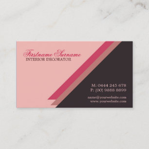 Tarjeta De Visita Negocio elegante simple de la mujer moderna