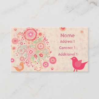 Tarjeta De Visita Negocio floral bonito