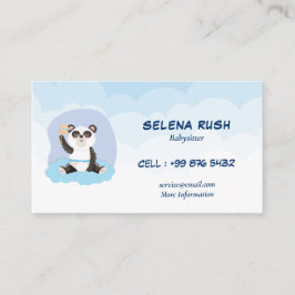 Tarjeta De Visita Negocio moderno para el cuidado de niños | Panda B