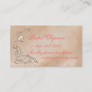 Tarjeta De Visita Negocio nupcial de la elegancia