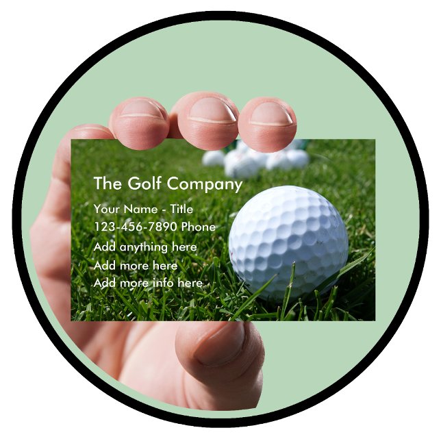 Tarjeta De Visita Negocio O Servicios De Golf (Subido por el creador)