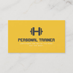 Tarjeta De Visita Negocio personal de la aptitud del gimnasio del