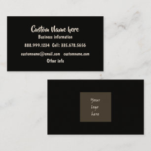 Tarjeta De Visita Negocio Personalizado con Tu Logo