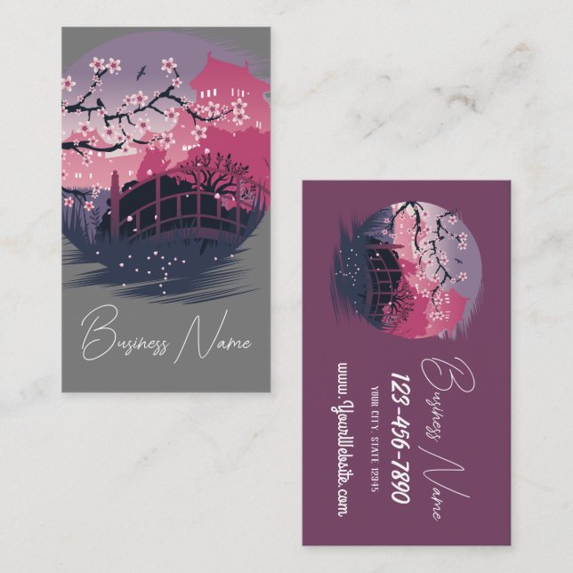 Tarjeta De Visita Negocio por la explosión oscura (Anverso / Reverso)