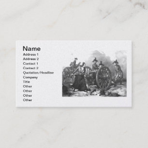Tarjeta De Visita Negocio revolucionario Ca del cañón de la jarra 