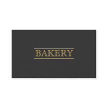 Negocio simple profesional moderno de la panadería