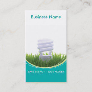 Tarjeta De Visita Negocio verde - energía