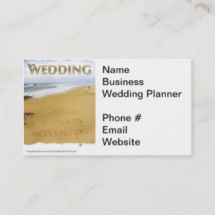 Tarjeta De Visita Negocios de Wedding Planner