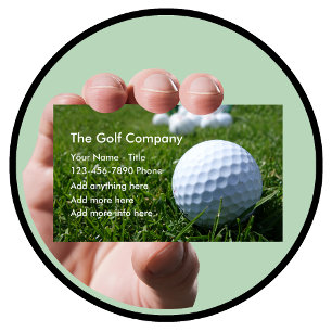 Tarjeta De Visita Negocios o servicios de golf