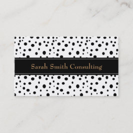 Tarjeta de visita negra del lunar