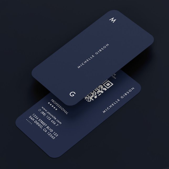 Tarjeta De Visita Negra Marina Moderna Profesional Simple (Dark Navy Modern Simple Professional Business Card
☆★
☆★
☆★
☆★
☆★
4.8 out of 5 stars rating
(36191)
)