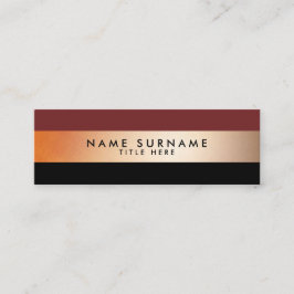 Tarjeta de visita negra moderna elegante de