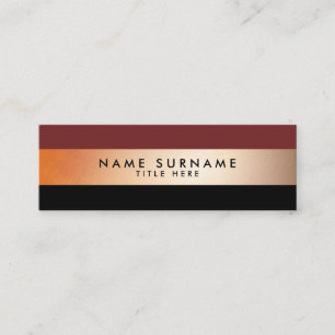 Tarjeta de visita negra moderna elegante de